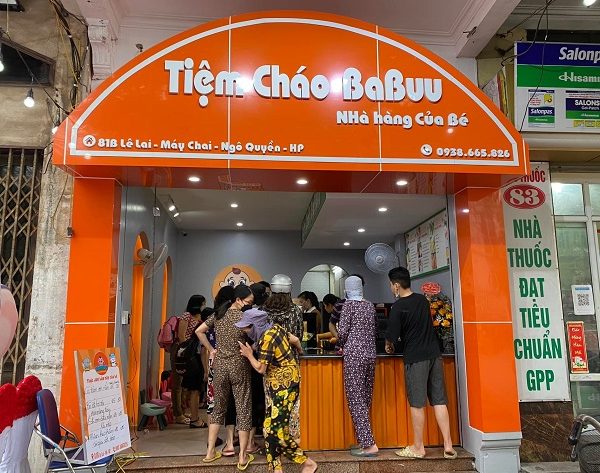 biển quảng cáo cháo dinh dưỡng