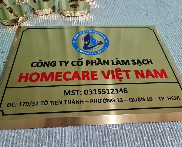 Biển công ty inox