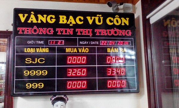 biển quảng cáo led tỷ giá