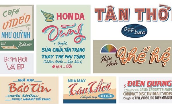 Ấn Tượng 20+ Mẫu Bảng Hiệu Sài Gòn Xưa Đẹp, Hoài Cổ màu sắc biển hiệu sài gòn xưa