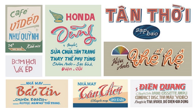 bien-hieu-sai-gon-xua màu sắc biển hiệu sài gòn xưa