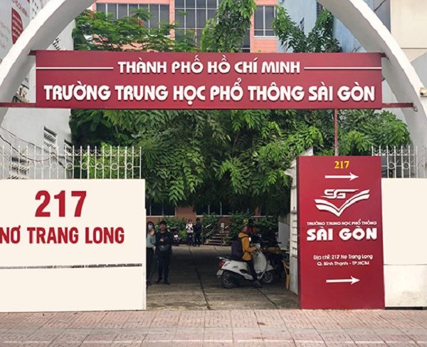 bảng hiệu trường THPT đẹp