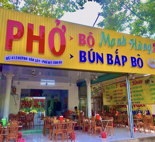Biển hiệu bún phở đẹp
