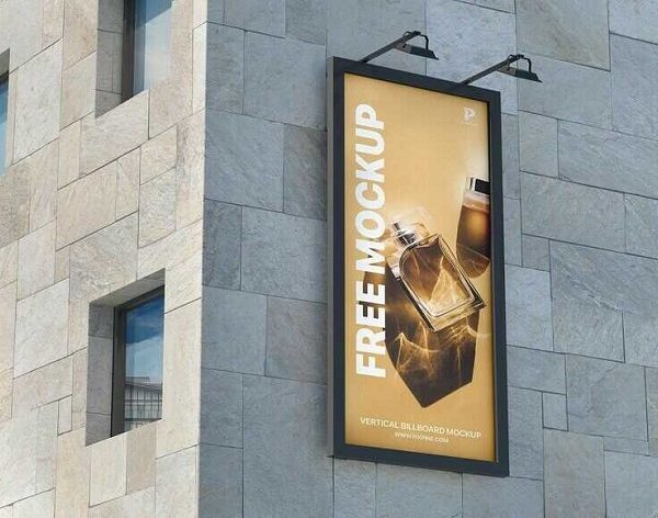 mẫu biển quảng cáo dọc