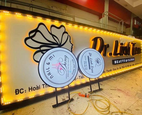 biển quảng cáo nail mi