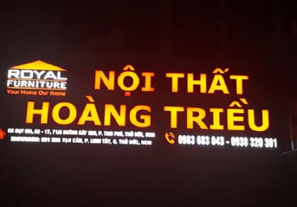 35+ Mẫu Bảng Hiệu Nội Thất Đồ Gỗ Đẹp, Ấn Tượng Nhất biển hiệu nội thất đèn led