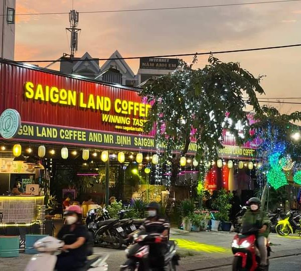 Bảng hiệu quán cafe chữ nỗi