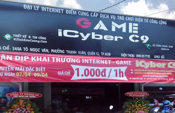 biển quảng cáo quán net đẹp