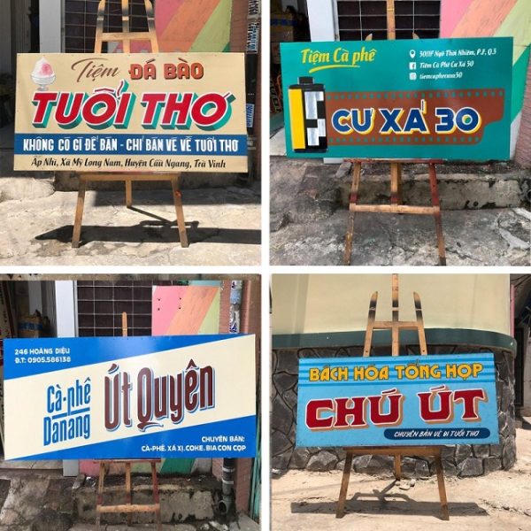 Ấn Tượng 20+ Mẫu Bảng Hiệu Sài Gòn Xưa Đẹp, Hoài Cổ biển quảng cáo sài gòn xưa