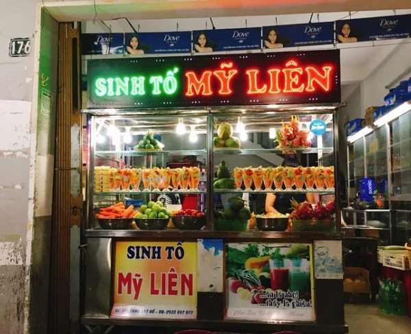 biển quảng cáo sinh tố đèn led