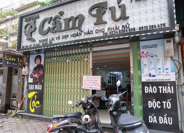 Mẫu biển quảng cáo salon tóc đẹp
