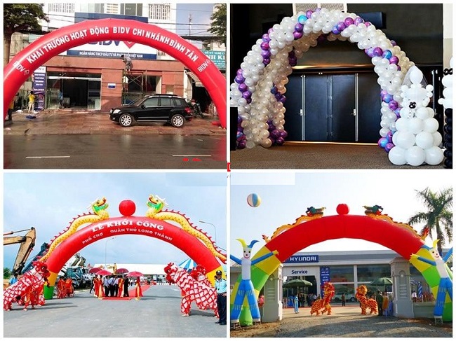 50+ Mẫu cổng chào sự kiện, hội nghị đẹp chuyên nghiệp cong chao su kien