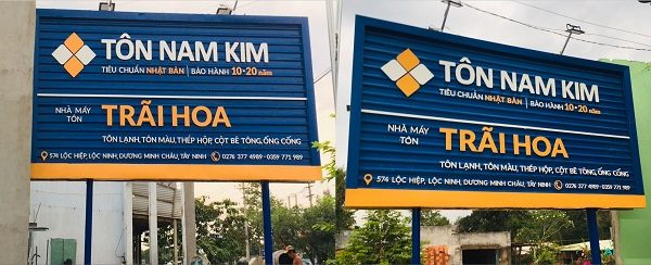 35+ Mẫu Bảng Hiệu Tôn Sóng Quảng Cáo Đẹp, Ấn Tượng giá làm bảng hiệu tôn sóng