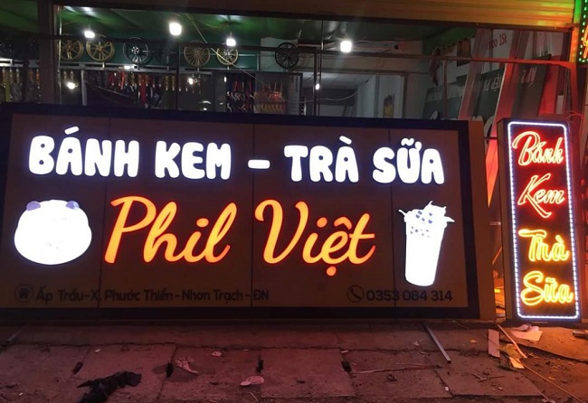gia-lam-bang-hieu-tiem-banh giá làm bảng hiệu bánh kem