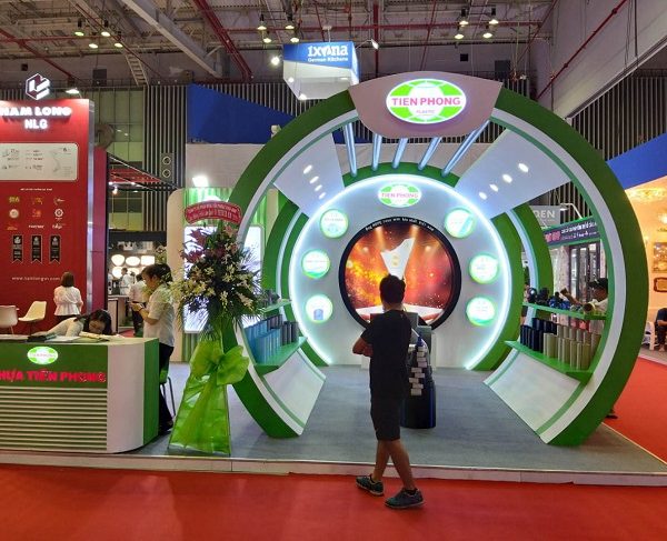 gian hàng hội chợ đẹp tiền phong