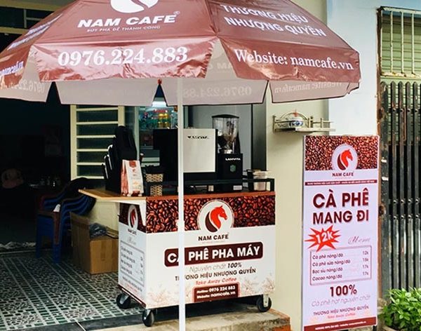 Làm bảng hiệu cafe mang đi