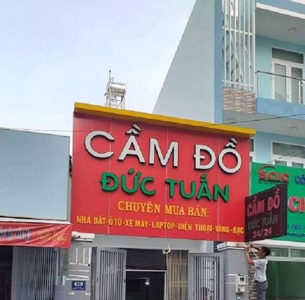 bảng hiệu tiệm cầm đồ cho vay đẹp