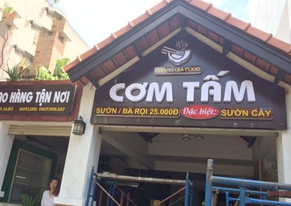 30+ Mẫu Bảng Hiệu Cơm Tấm, Bình Dân Đẹp, Thu Hút bảng hiệu quán cơm tấm đẹp