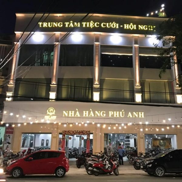 Bảng Hiệu Nhà Hàng Tiệc Cưới Đẹp, Sang Trọng 2025 biển quảng cáo trung tâm tiệc cưới Phú Anh