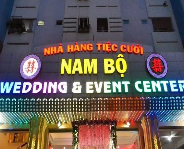 bảng hiệu đèn led nhà hàng tiệc cưới