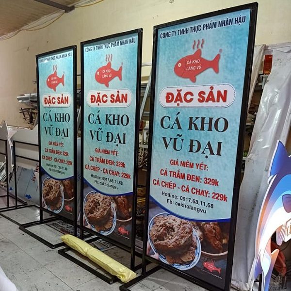 mẫu biển quảng cáo đứng đẹp