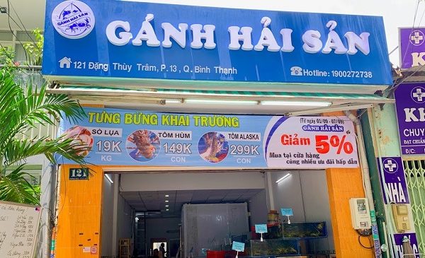 mẫu bảng hiệu hải sản đẹp