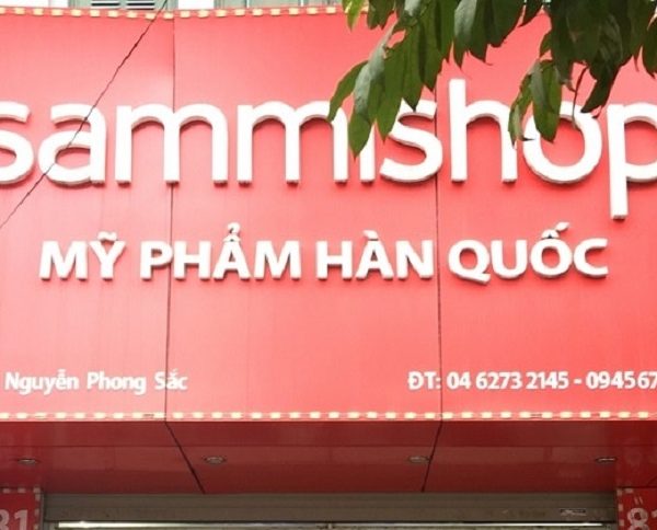 bảng hiệu shop mỹ phẩm đẹp bằng Alu