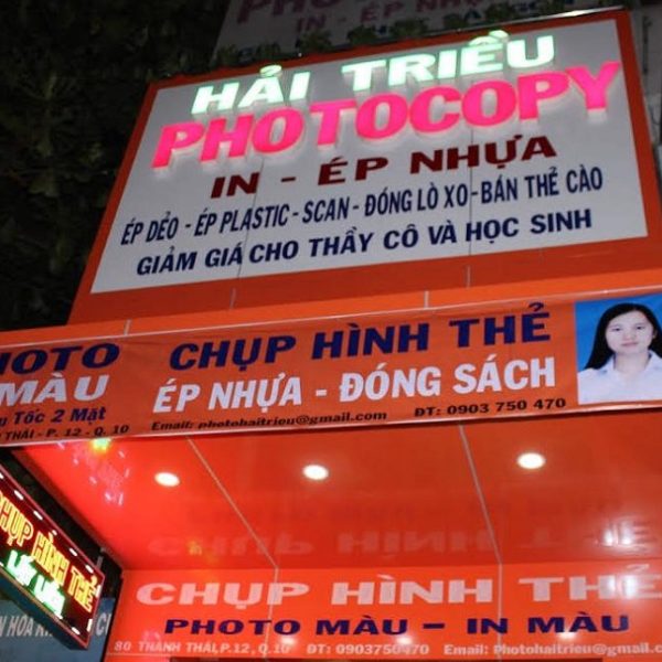 bảng hiệu photocopy led đẹp