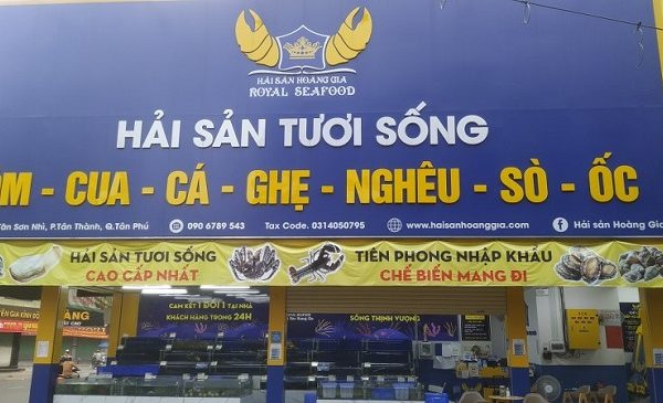 mẫu bảng hiệu quảng cáo hải sản đẹp