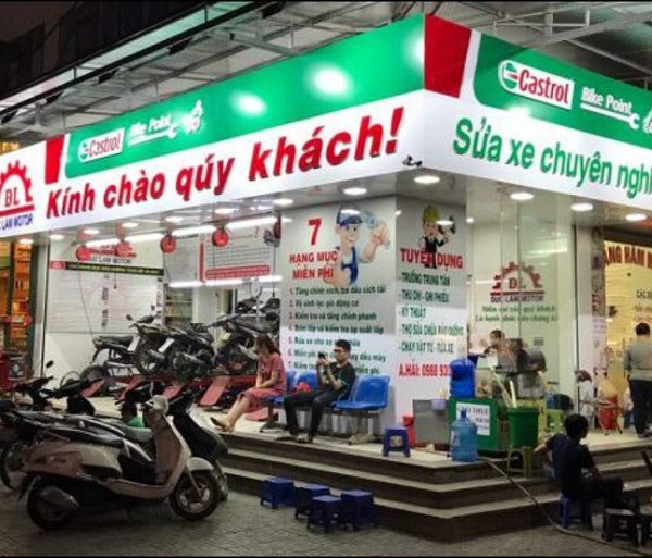 Mẫu bảng hiệu sửa xe đẹp led