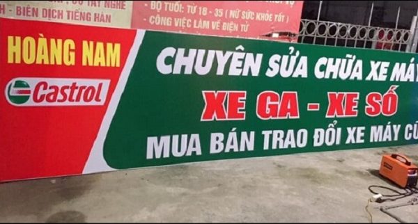 mẫu bảng hiệu sửa xe bạt hiflex 01