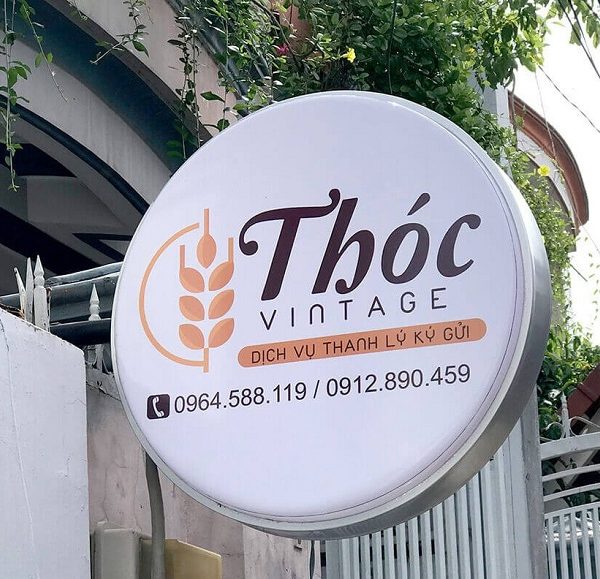 mẫu biển quảng cáo hình tròn