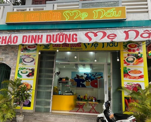 mẫu bảng hiệu cháo dinh dưỡng đẹp