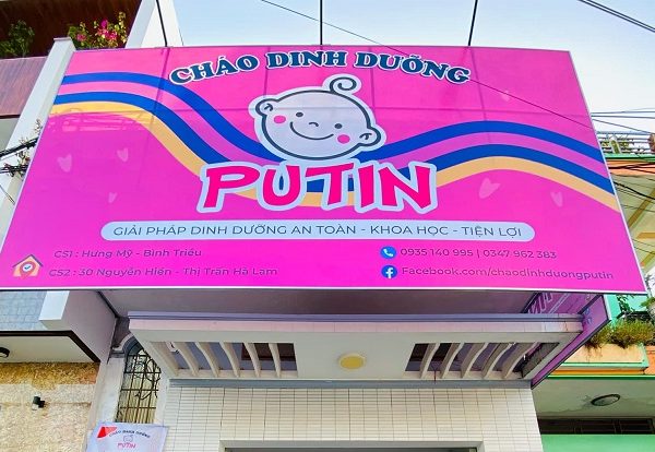 mẫu biển cháo dinh dưỡng đẹp