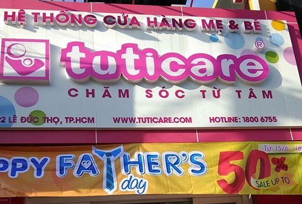 mẫu biển hiệu mẹ và bé