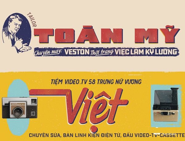 Ấn Tượng 20+ Mẫu Bảng Hiệu Sài Gòn Xưa Đẹp, Hoài Cổ mau bien hieu sai gon xua