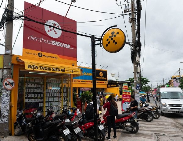 Bảng hiệu điện thoại mica