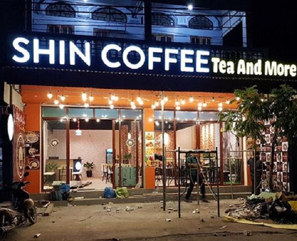Mẫu bảng hiệu quán cafe chữ nỗi