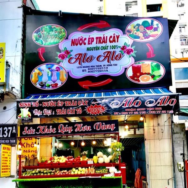 mẫu biển quảng cáo sinh tố