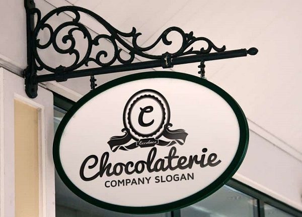 mẫu biển quảng cáo tròn đẹp