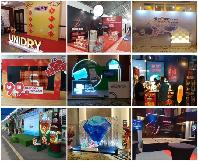 Thi công Booth quảng cáo sự kiện chuyên nghiệp thi cong booth quang cao