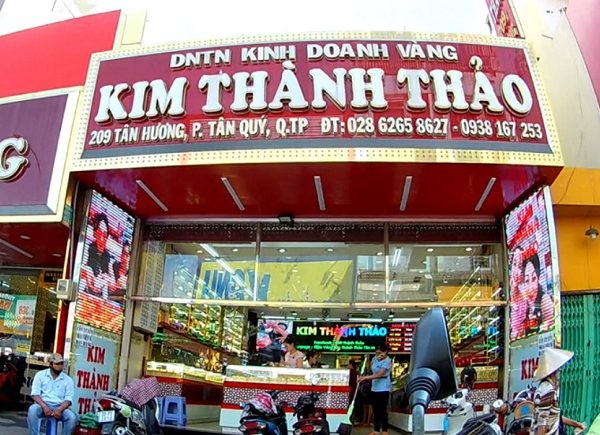 thiết kế bảng hiệu tiệm vàng