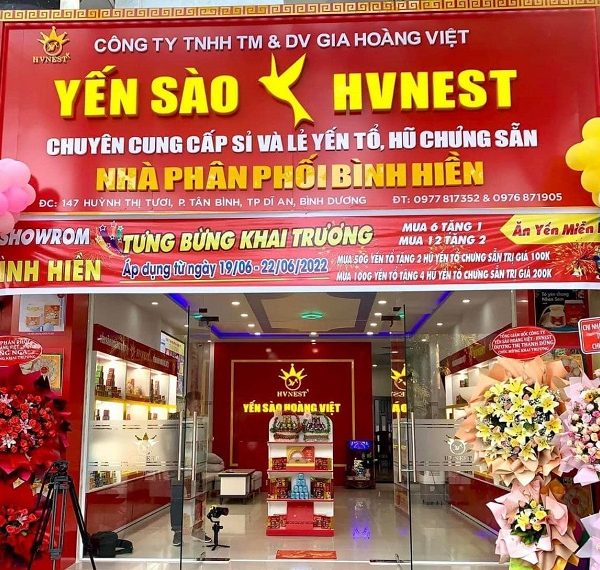 bảng hiệu bán yến sào